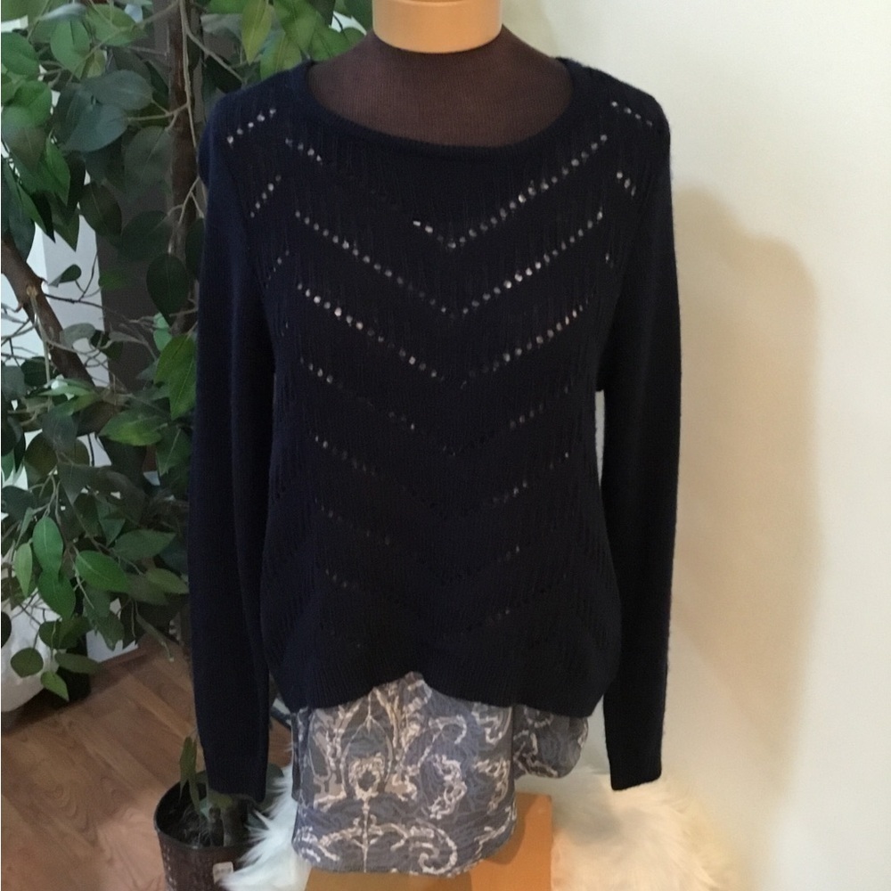 Apt 9 tank top with attached sweater overlay Woman’s size Medium blue wh…